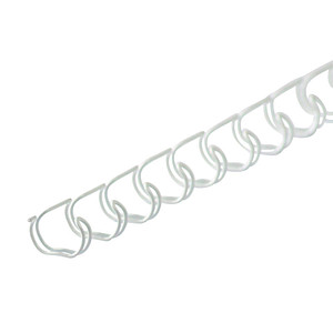 LMG Drahtbinderücken weiß für 50 Blatt, 100 St.