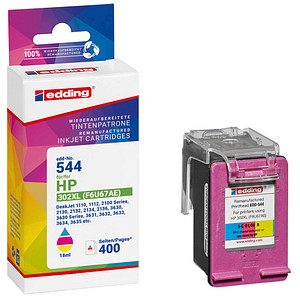 edding EDD-544  color Druckerpatrone kompatibel zu HP 302XL (F6U67AE)