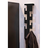 Haku-Möbel Wandgarderobe Mikado, 42862, Metall, 100 x 40cm, mit 6 Haken,  schwarz – Böttcher AG