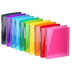 Exacompta Iderama Ringbücher 4-Ringe farbsortiert 4,0 cm DIN A4, 10 St.