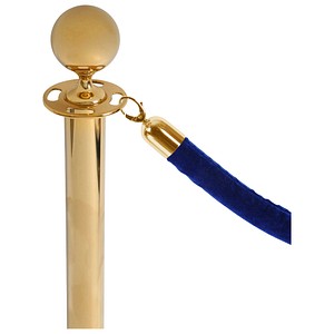 Showdown® Displays Absperrkordel Stoff blau, gold 150,0 cm