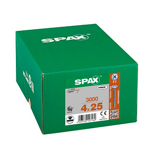 SPAX® Universalschrauben Z2 Rückwandkopf WIROX 25mm  x 4 mm, 3000 St.