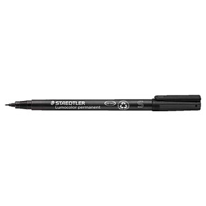 STAEDTLER Lumocolor Folienstifte schwarz 0,4 mm permanent, 10 St.