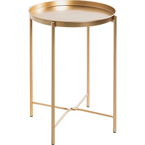 HAKU Möbel Beistelltisch Metall gold 39,0 x 39,0 x 50,0 cm ++ büroplus