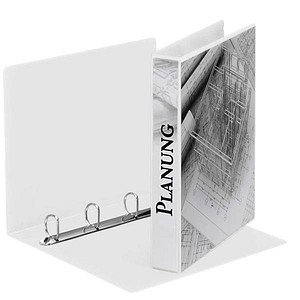 10 Esselte Präsentationsringbücher 4-Ringe weiß 5,1 cm DIN A4