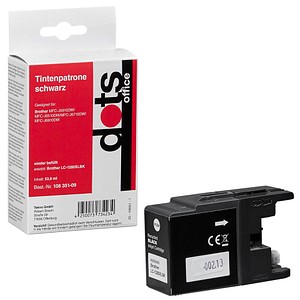 dots schwarz Tintenpatrone ersetzt brother LC-1280XLBK dots schwarz Tintenpatrone ersetzt brother LC-1280XLBK
