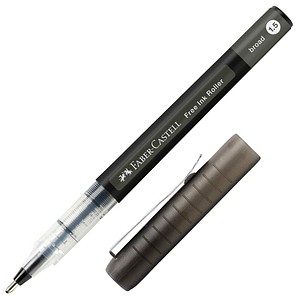 FABER-CASTELL Free Ink Tintenroller grau 0,8 mm, Schreibfarbe: schwarz, 1 St.