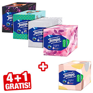 4+1 GRATIS: Tempo Taschentücher Light Box 4x 60 ...