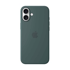 Apple Silikon Case mit MagSafe Handy-Cover für Apple iPhone 16 Plus seegrün