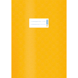 HERMA Heftumschlag mit Baststruktur gelb Kunststoff DIN A4
