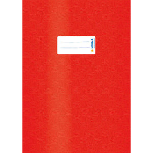 HERMA Heftumschlag mit Baststruktur rot Kunststoff DIN A4