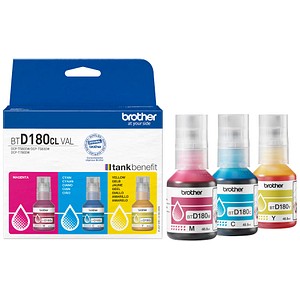 brother BTD180CLVAL cyan, magenta, gelb Tintenflaschen, 3er-Set