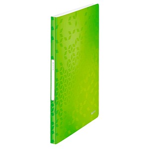 LEITZ WOW Sichtbuch DIN A4, 40 Hüllen grün-metallic