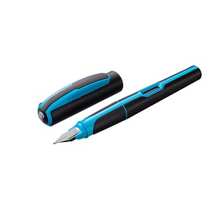 Pelikan Style P57 Patronenfüller neonblau/schwarz M (mittel), 1 St.