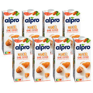 alpro® OHNE ZUCKER Mandeldrink 8 x 1,0 l