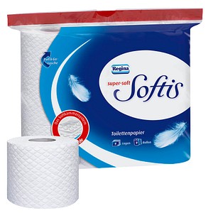 Softis Toilettenpapier 4-lagig, 9 Rollen