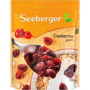 SEEBERGER Cranberries Trockenfrüchte 125,0 g