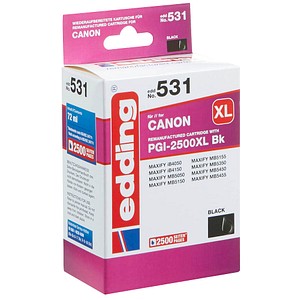 edding EDD-531 schwarz Tintenpatrone ersetzt Canon PGI-2500 XL BK edding EDD-531 schwarz Tintenpatrone ersetzt Canon PGI-2500 XL BK
