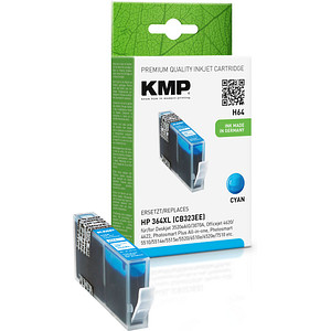 KMP H64 cyan Tintenpatrone ersetzt HP 364XL (CB323EE) KMP H64 cyan Tintenpatrone ersetzt HP 364XL (CB323EE)