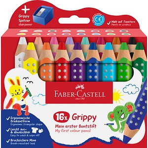 FABER-CASTELL Grippy Malset farbsortiert, 16 St.