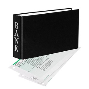 VELOFLEX Bankringbuch 2-Ringe schwarz 4,5 cm DIN A6 quer