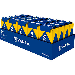20 VARTA Batterien LONGLIFE Power E-Block 9,0 V