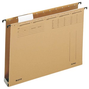 25 LEITZ Hängesammler ALPHA® 1942 naturbraun Boden: 4,0 cm 25 LEITZ Hängesammler ALPHA® 1942 naturbraun Boden: 4,0 cm