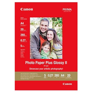 Canon Fotopapier PP-201 DIN A4 hochglänzend 265 g/qm 20 Blatt