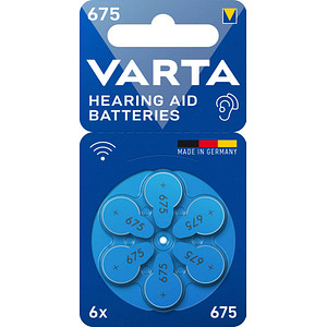 VARTA Knopfzellen 675 Zink-Luft 1,45 V, 6 St.
