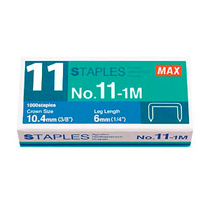 MAX Heftklammern No. 11-1M, 1.000 St.