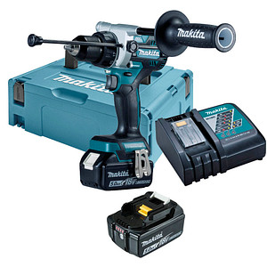 makita DHP486RTJ Akku-Schlagbohrschrauber-Set 18,0 V, mit 2 Akkus