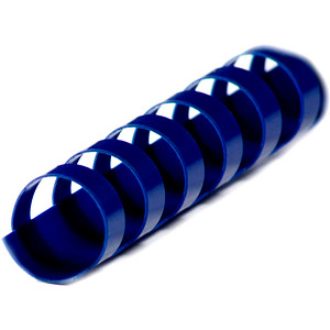 LMG Kunststoffbinderücken blau für 125 Blatt, 100 St.