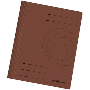 herlitz Schnellhefter easy orga Karton braun DIN A4, 10 St.