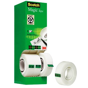 Scotch Magic™ Tape Klebefilm matt 19,0 mm x 33,0 m 8 Rollen