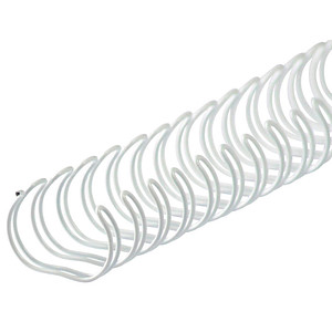 LMG Drahtbinderücken weiß für 65 Blatt, 100 St.