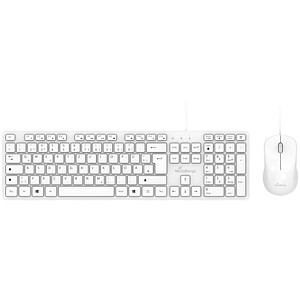 MediaRange MROS276 Tastatur-Maus-Set kabelgebunden weiß