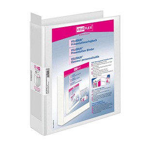 VELOFLEX VELODUR® Präsentationsordner weiß Kunststoff 6,5 cm DIN A4 VELOFLEX VELODUR® Präsentationsordner weiß Kunststoff 6,5 cm DIN A4