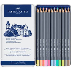 FABER-CASTELL Goldfaber Aqua Aquarellstifte farbsortiert, 12 St.