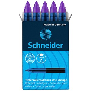 Schneider One Change Tintenrollerminen violett 0,6 mm 5 St.