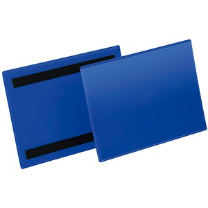 50 DURABLE Magnettaschen blau 22,3 x 16,3 cm