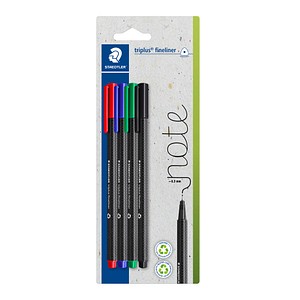 STAEDTLER triplus® Fineliner farbsortiert 0,3 mm, 4 St.