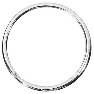 WEDO Schlüsselring silber, 100 St.