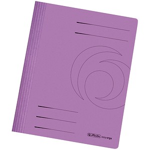herlitz Schnellhefter easy orga Karton violett DIN A4, 10 St.