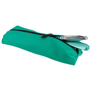 herlitz Schlampermäppchen Origami Funky türkis, 20,0 x 6,5 cm