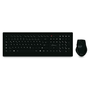 MediaRange MROS104 Tastatur-Maus-Set kabellos schwarz
