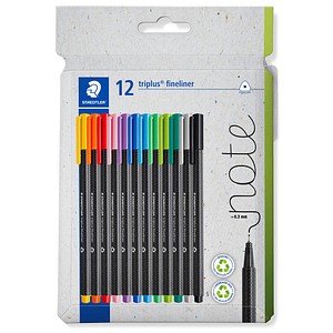 STAEDTLER triplus® Fineliner farbsortiert 0,3 mm, 12 St.