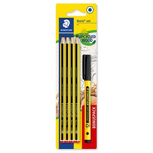 STAEDTLER Noris® Bleistifte HB schwarz/gelb, 1 Set