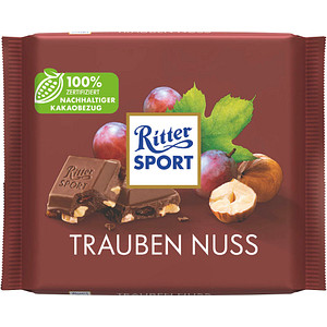 Ritter SPORT TRAUBEN NUSS Schokolade 100,0 g