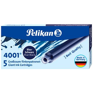 Pelikan Tintenpatronen für Füller 4001 blau-schwarz, 5 St.