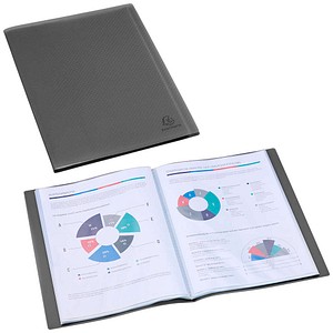 Exacompta Opak Sichtbuch DIN A4, 50 Hüllen schwarz, 1 St.